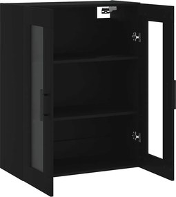 vidaXL Ντουλάπι Τοίχου Μαύρο 69,5 x 34 x 90 εκ.