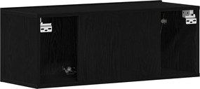 vidaXL Ντουλάπι TV Μαύρη Οξυά 80 x 30 x 30 εκ Επεξεργασμένο ξύλο