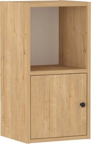 Κομοδίνο Vito Megapap χρώμα sapphire oak 34x30x66,4εκ.