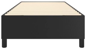 Πλαίσιο Κρεβατιού Boxspring Μαύρο 90x200 εκ. Συνθετικό Δέρμα - Μαύρο