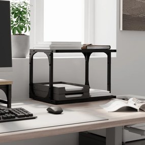 vidaXL Βάση Εκτυπωτή 2 Επιπέδων Μαύρη 41x28x33,5 εκ Επεξεργασμένο Ξύλο