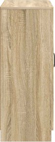 vidaXL Πλαϊνό γραφείο Sonoma Δρυς 66 x 34,5 x 87 εκ.
