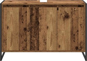 vidaXL Ντουλάπι Μπάνιου Παλιό Ξύλο 90 x 30 x 60 cm Επεξεργασμένο ξύλο