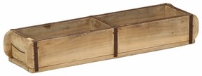 vidaXL Δίσκος με αποθήκευση Καφέ 60.5 x 15 x 9 εκ