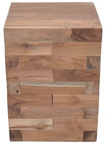 ΒΟΗΘΗΤΙΚΟ ΤΡΑΠΕΖΙ WERZY INART ΦΥΣΙΚΟ ΜΑΣΙΦ ΞΥΛΟ TEAK 35X35X49ΕΚ