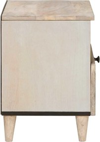 vidaXL Κομοδίνο 2 pcs Λευκό 40 x 33 x 46 εκ. Επεξεργασμένο Ξύλο