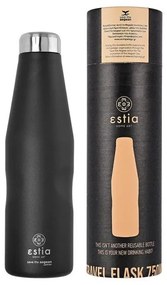ESTIA ΘΕΡΜΟΣ TRAVEL FLASK SAVE THE AEGEAN 750ml MIDNIGHT BLACK