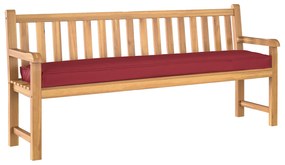 vidaXL Μαξιλάρι Παγκάκι Κρασιού Κόκκινο 200x40x8 εκ. Υφασμάτινη Όξφορντ
