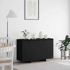 vidaXL Πλαϊνό γραφείο Μαύρο 120 x 41 x 75 εκ. Επεξεργασμένο ξύλο