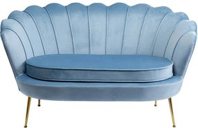 Καναπές Lily Διθέσιος  Μπλε 132x75x76εκ - Μπλε