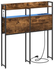 vidaXL Κεφαλάρι Αποθήκης Καπνιστή δρυς 80 cm Επεξεργασμένο ξύλο