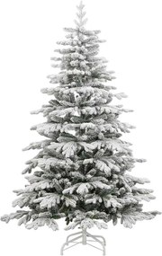 vidaXL Τεχνητό Χριστουγεννιάτικο Δέντρο με Άξονα Λευκό 180 cm