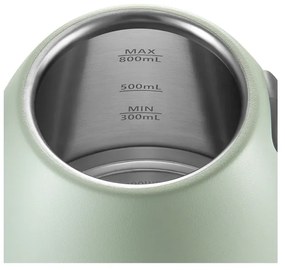 Ηλεκτρικός βραστήρας BUYDEEM K821, 1000W, 0.8 l, Keep warm, τεχνολογία αισθητήρα NTC, LCD, ανοιχτό πράσινο