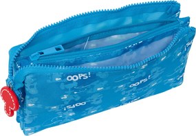 Διπλή Κασετίνα Los Pitufos Μπλε 22 x 12 x 3 cm