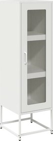 vidaXL Highboard Λευκό 36x39x123 cm από χάλυβα ψυχρής έλασης