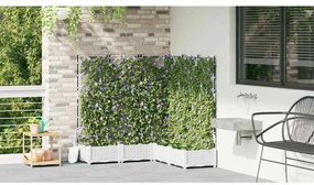 vidaXL Κηποτινάκι με Τρέλα 5 pcs Λευκό 120 x 120 x 125.5 εκ. PP