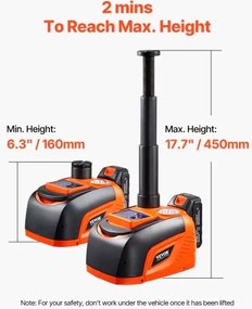 VEVOR Electric Car Jack 5 Tons /11000 lbs Portable Jack kit with Remote Control