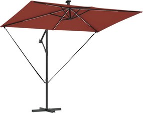 vidaXL Ομπρέλα ηλίου 294 x 200 x 270 εκ Πολυεστέρας και Αλουμίνιο