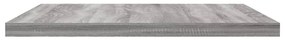 vidaXL Ράφια Τοίχου 4 τεμ. Γκρι Sonoma 40x30x1,5 εκ. Επεξεργ. Ξύλο