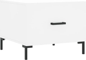 vidaXL Τραπεζάκι Σαλονιού Λευκό 50 x 50 x 40 εκ. από Επεξεργ. Ξύλο
