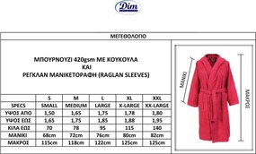 Μπουρνούζι Dimcol 3010 Κόκκινο