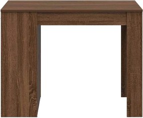 vidaXL Γραφείο με Συρτάρι και Ράφι Καφέ Δρυς 102x62x77,5 εκ.