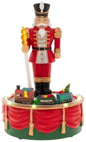 Διακοσμητικός Καρυοθραύστης Φωτιζόμενος Με Κίνηση & Μουσική 86373 13x13x20cm Multi