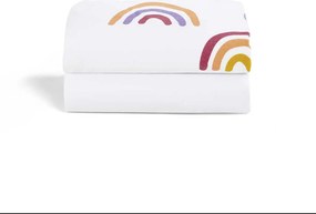 SNUZ Σετ σεντόνια 2τμχ για καλαθούνα SNUZBASKIT 37.5x75cm MULTI RAINBOW