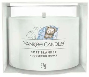 Κερί Αρωματικό Σε Βάζο Votive Signature Soft Blanket 1701452E 5,4x4,4cm White Yankee Candle Wax