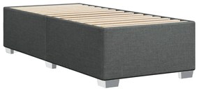 ΚΡΕΒΑΤΙ BOXSPRING ΜΕ ΣΤΡΩΜΑ ΣΚΟΥΡΟ ΓΚΡΙ 90X200 ΕΚ. ΥΦΑΣΜΑΤΙΝΟ 3288065