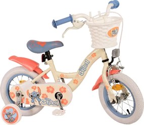 Stitch 12 Inch 20 cm Girls Coaster Brake Cream