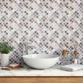vidaXL Tile Λαμπτήρα 50 pcs Μπεζ 27 x 27 εκ. Πολυουρεθάνη και PET