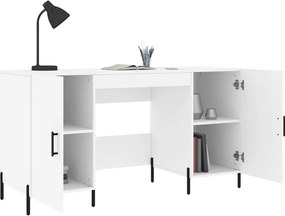 vidaXL Γραφείο Λευκό 140 x 50 x 75 εκ. από Επεξεργασμένο Ξύλο