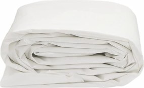 vidaXL Μουσαμάς Λευκός 2,5x4,5 μ. 650 γρ./μ²