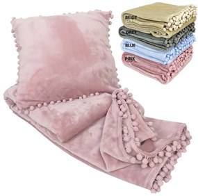 Κουβέρτα Fleece Κούνιας (110x140) Makis Tselios Pomy Γαλάζιο
