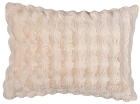 Γούνινη Διακοσμητική Μαξιλαροθήκη (50x70) Silk Fashion Burble Cream