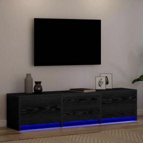 vidaXL Ντουλάπι TV Μαύρη Οξυά 165 x 34 x 40 εκ. Επεξεργασμένο ξύλο