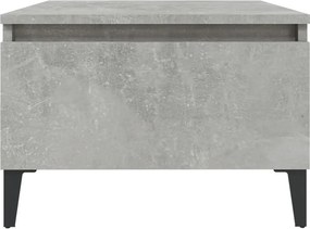 vidaXL Τραπέζια Βοηθητικά 2 τεμ. Γκρι Σκυροδ. 50x46x35 εκ. Επεξ. Ξύλο