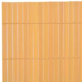vidaXL Περίφραξη Κήπου Διπλής Όψης Κίτρινη 110 x 500 εκ.