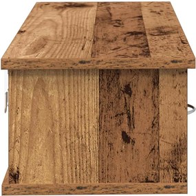 vidaXL Ντουλάπι Τοίχου Όψη Παλαιού Ξύλου 88x26x18,5 εκ
