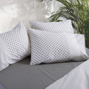 Μαξιλαροθήκη (52x72) Nef-Nef Homeware Smart Donter 26 Ecru - Anthracite