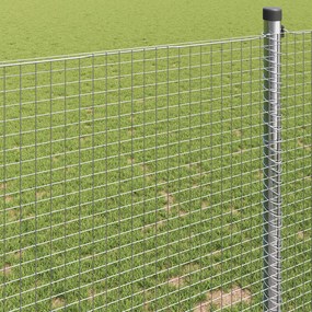 vidaXL Συγκολλητός φράχτης από σύρμα 10000 x 40 εκ Ασημί