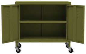 vidaXL Ντουλάπι Αποθήκευσης Πράσινο Λαδί 60 x 35 x 56 εκ. από Ατσάλι