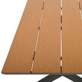 Τραπέζι FL6510 Fylliana Αλουμινίου Polywood Cappuccino 150x90x75 εκ. 150x90x75 εκ.
