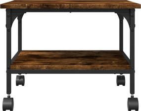 vidaXL Βάση Εκτυπωτή 2 Επιπέδων Καπνιστή Δρυς 50x40x38 εκ Επεξ. Ξύλο