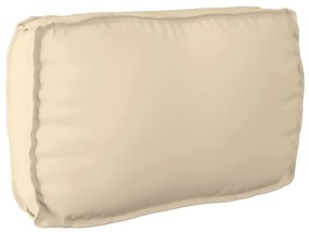 vidaXL Μαξιλάρι Παλέτας Για Πλάτη Μπεζ 70x40x12 cm, Ύφασμα Οξφόρδης