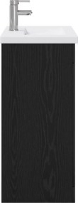 vidaXL Σετ Επίπλων Μπάνιου Μαύρη Δρυς 81 x 40 x 84,5 εκ
