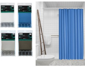 Κουρτίνα Μπάνιου PVC 180x200cm Σε 4 Χρώματα