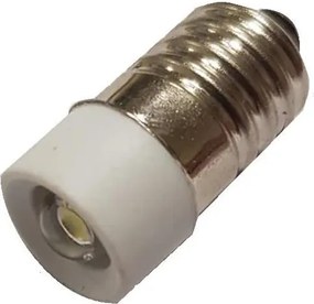 Λαμπάκι LED βιδωτό (Ε10) 0,25W 230V λευκό τύπος LΕ230W xindali