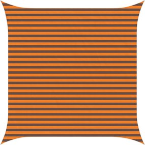 vidaXL Πανί σκιάς Πορτοκαλί και Καφέ 3,6 x 3,6 m